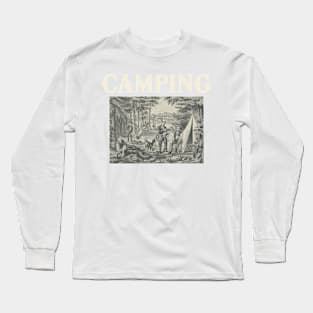 Camping Old School Long Sleeve T-Shirt